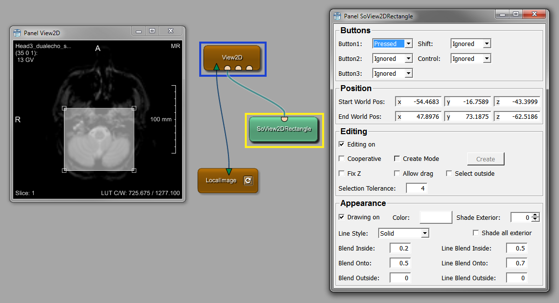 Viewer with Selection Rectangle