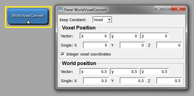 WorldVoxelConvert Panel