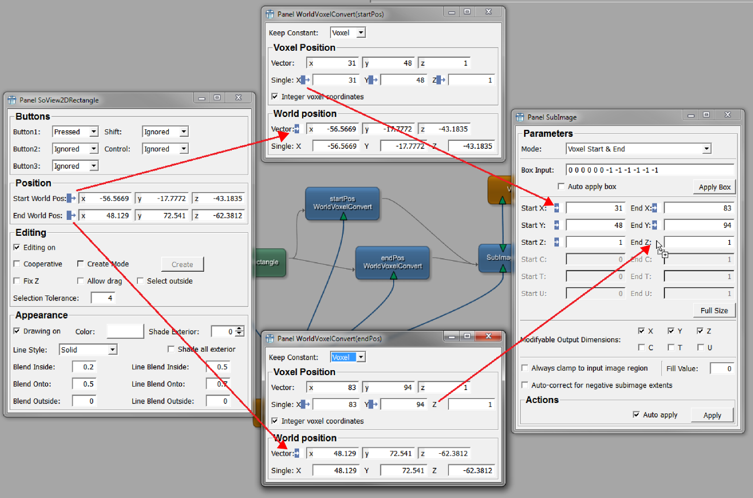Adding the Parameter Connections
