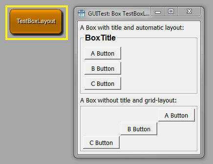TestBoxLayout Module