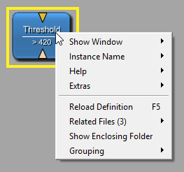 Module Context Menu