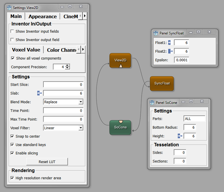 SyncFloat Example — Macro and Inventor Modules