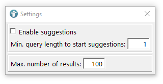 Full-text Search Settings