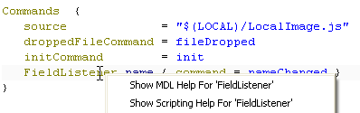 MATE Edit Area — Context Menu