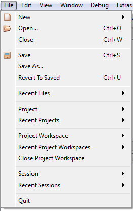 MATE File Menu