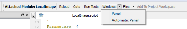 MATE Module Menu — Windows Submenu