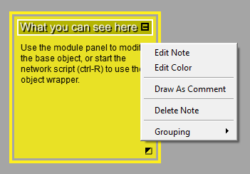 Note Context Menu