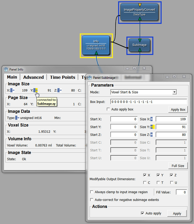 Parameter Connection — Panel Mouseover