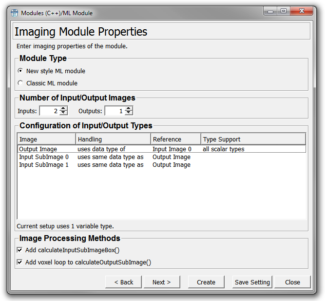 Imaging Module Properties (New Style)