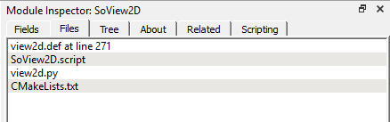 Module Inspector — Files