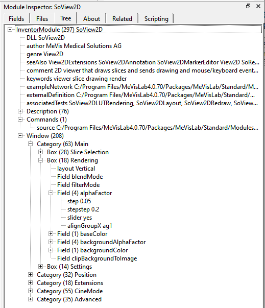 Module Inspector — Tree