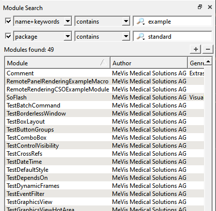 Module Search — Advanced