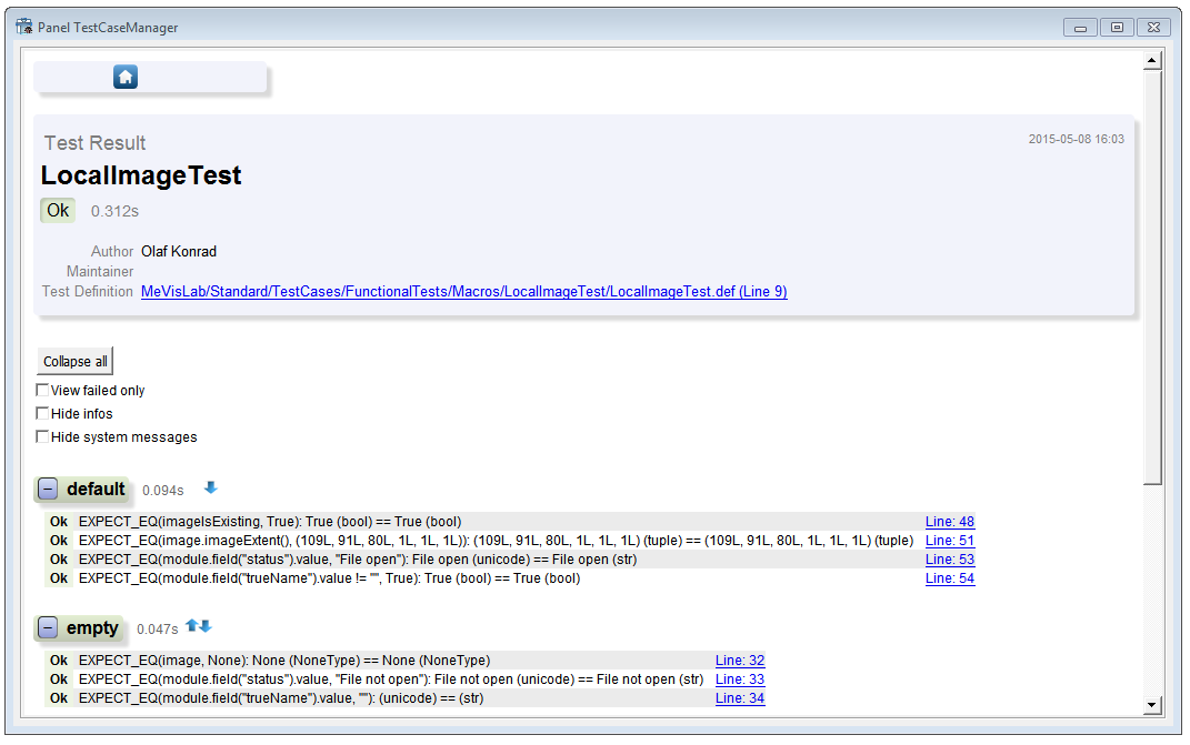 Example Report: LocalImageTest